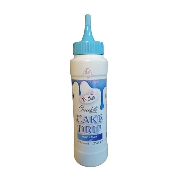 Glazura de ciocolata - CAKE DRIP - Albastru - 250g - Dr Gusto - Anyta Cooking