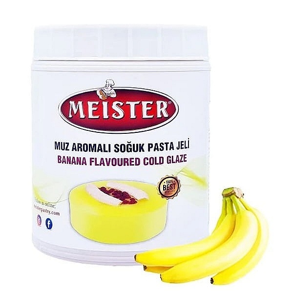 Glazura oglinda la rece - BANANE - 1 kg - Meister 
