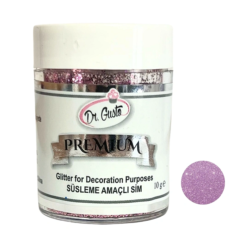 Glitter / Sclipici non-alimentar pentru decor - ROZ / Pink - 10g - SIM
