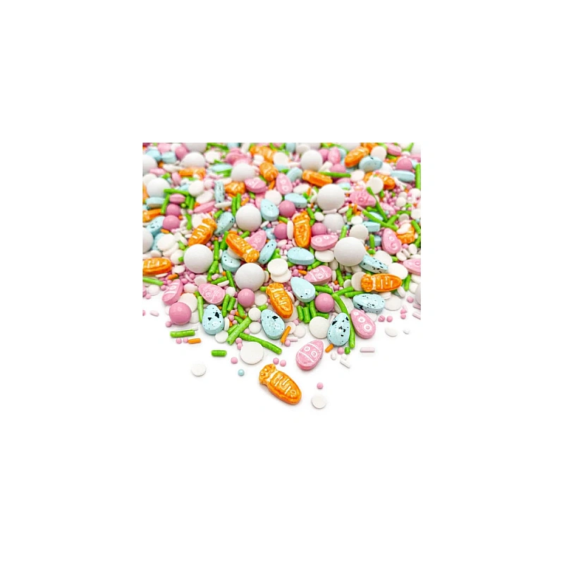 Set 3 buc decor din zahar &ndash; Happy Easter - Editie Specială de Paste - Happy Sprinkles (cutie roz)