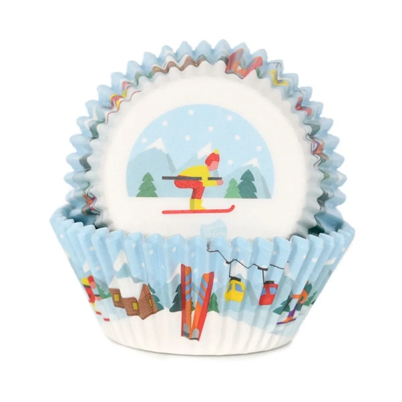 Set 48 buc forme de copt briose - Iarna - Winter Ski - House of Marie