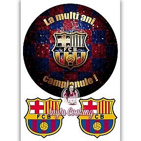 Imagine Comestibila " Fotbal22 FC BARCELONA " - Anyta Cooking - Anyta Cooking