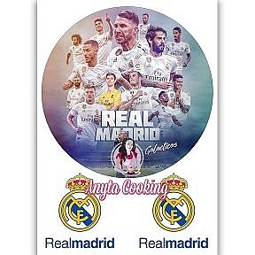 Imagine Comestibila " Fotbal39 REAL MADRID " - Anyta Cooking - Anyta Cooking