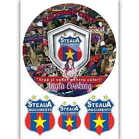 Imagine Comestibila " Fotbal41 STEAUA BUCURESTI " - Anyta Cooking - Anyta Cooking