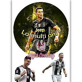 Imagine Comestibila " Fotbal46 CRISTIANO RONALDO CR7 " - Anyta Cooking - Anyta Cooking