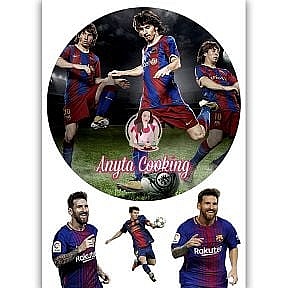Imagine Comestibila " Fotbal53 LEO MESSI " - Anyta Cooking - Anyta Cooking