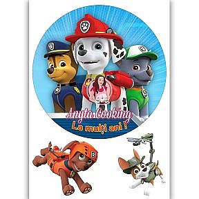 Imagine Comestibila " Patrula Catelusilor Paw Patrol 10 " - Anyta Cooking - Anyta Cooking