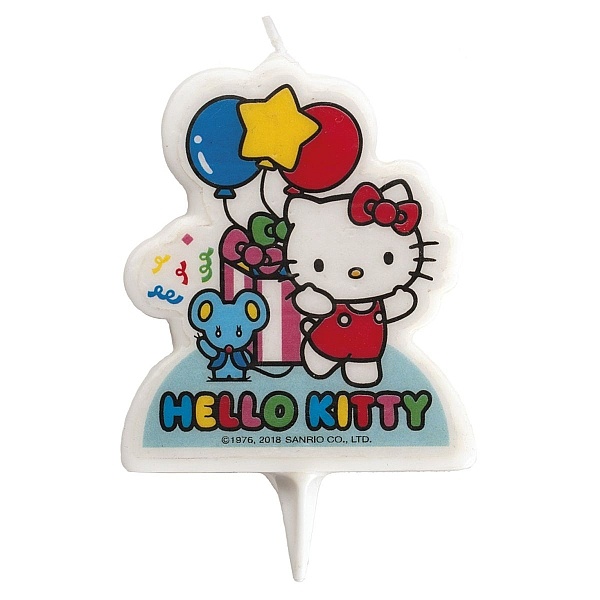 Lum&acirc;nare pentru zi de naștere &ndash; HELLO KITTY 2D &ndash; 7 CM - Dekora - Anyta Cooking