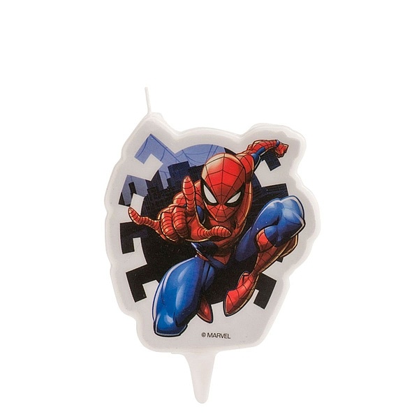 Lum&acirc;nare pentru zi de naștere &ndash; SPIDER MAN 2D &ndash; 7,5 CM - Dekora - Anyta Cooking