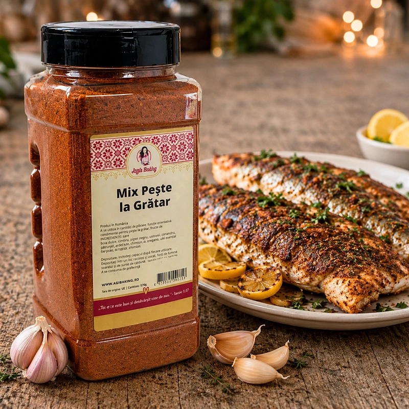 Mix condimente pentru Peste la gratar - 100% Natural - 600g - Anyta Cooking
