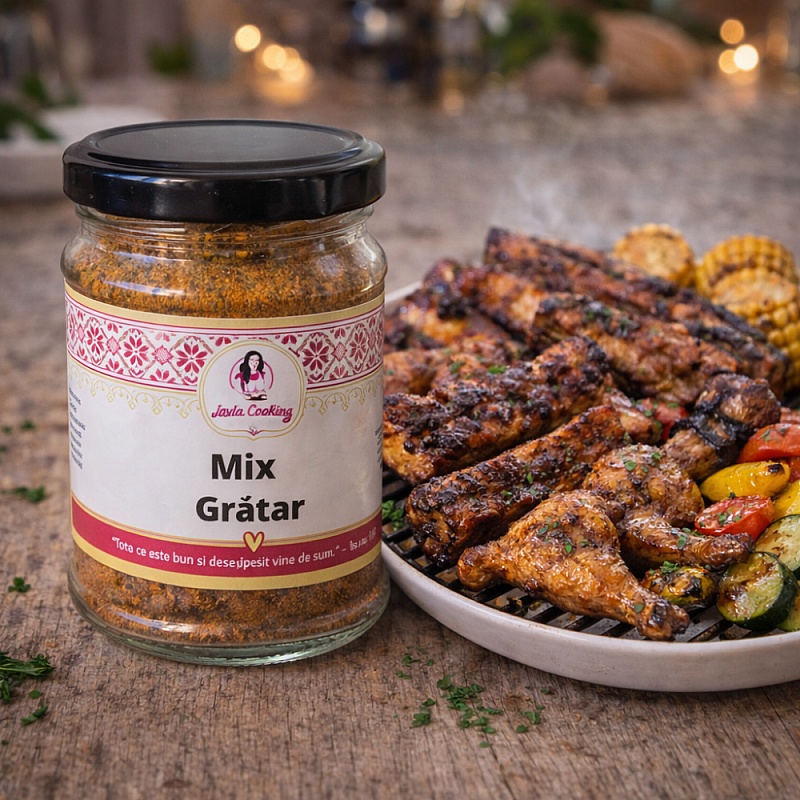 Mix de condimente PREMIUM &ndash; 100% Natural &ndash; Grătar clasic (barbecue mix) 100g &ndash; Anyta Cooking