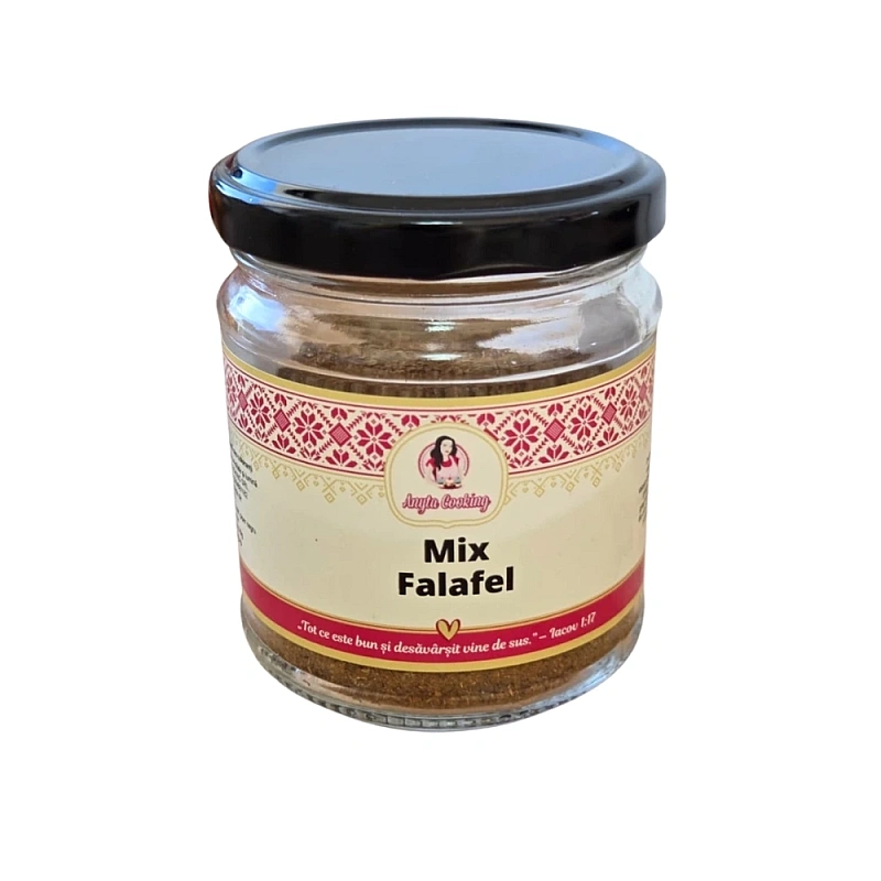 Mix de condimente PREMIUM &ndash; 100% Natural &ndash; pentru Falafel 70g &ndash; Anyta Cooking