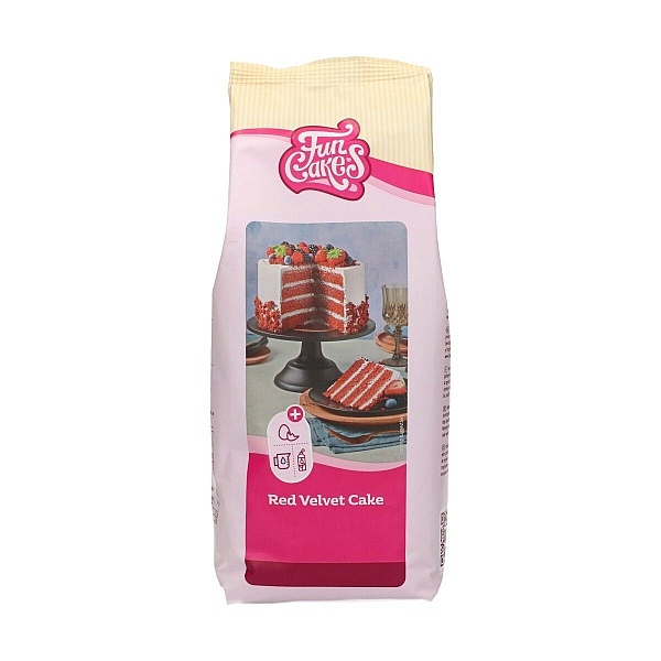 Mix pentru tort-Red Velvet-1 KG-Funcakes - Anyta Cooking