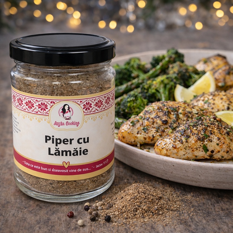 Mix Piper cu Lăm&acirc;ie 80g (Lemon Pepper) &ndash; Anyta Cooking