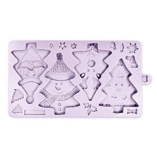 Mulaj din silicon - CHRISTMAS TREE CHARACTERS - 21 x 12 cm - Karen Davies - Anyta Cooking
