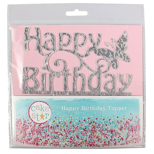 Ornament pentru Torturi &rdquo;Happy Birthday&rdquo; - Cake Star - Anyta Cooking