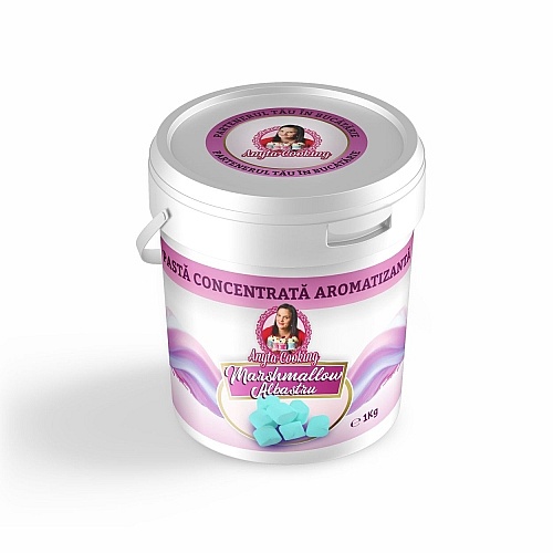 Pastă Concentrată Aromatizantă &ndash; MARSHAMLLOW ALBASTRU - 1 kg - Anyta Cooking (L)