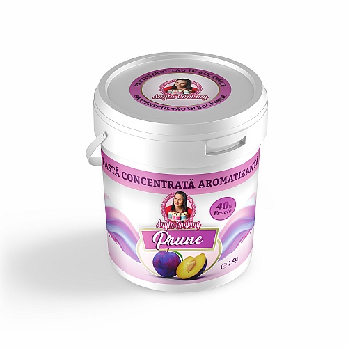Pastă Concentrată Aromatizanta cu 40% Fruct &ndash; PRUNA - 1 kg - Anyta Cooking