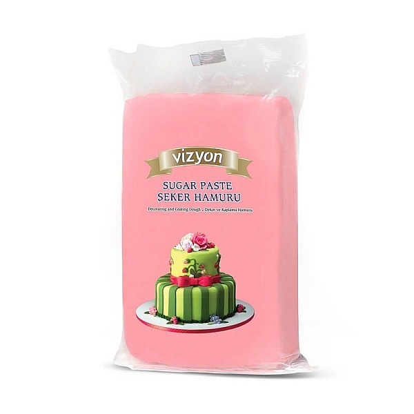Pastă de zahăr (Fondant) - ROZ - 1kg - VIZYON