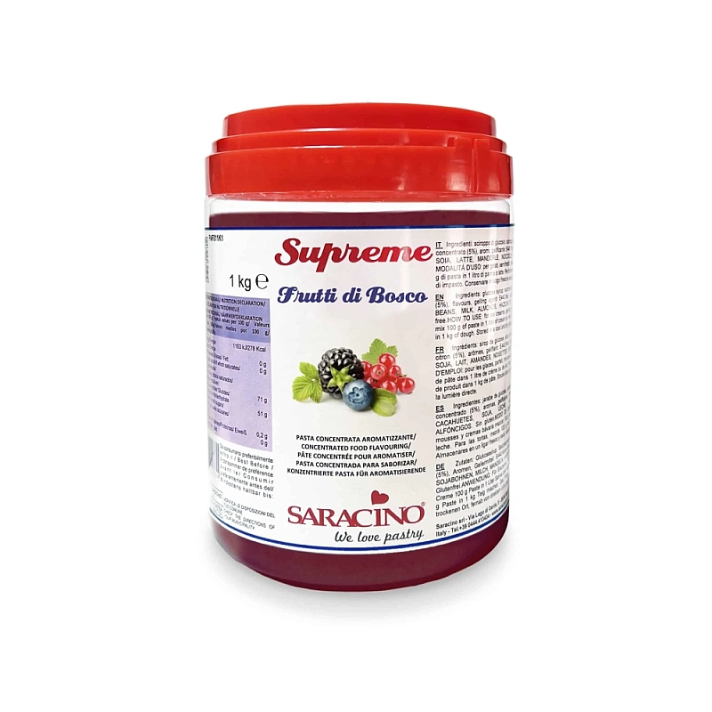 Pasta aromatizanta concentrata - FRUCTE DE PADURE - 1Kg - Saracino