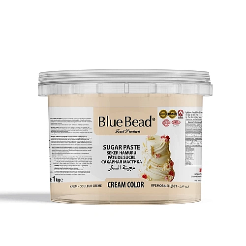 Pasta de Zahar &ndash; CREM - 1 kg - Blue Bead - Anyta Cooking 