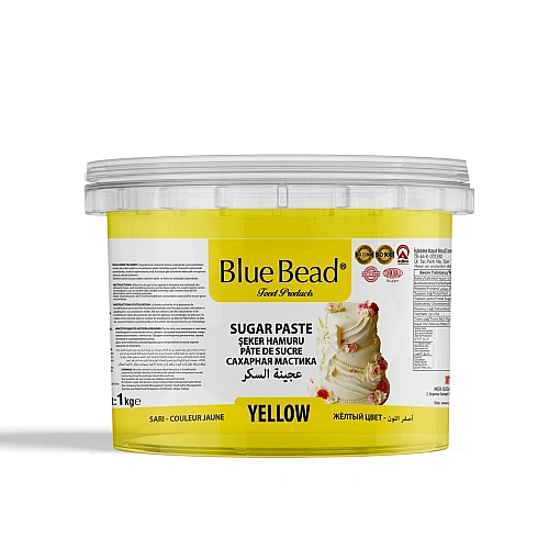 Pasta de Zahar - GALBEN - 1 kg - Blue Bead - Anyta Cooking 