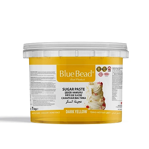 Pasta de Zahar  &ndash; GALBEN INCHIS - 1 kg - Blue Bead - Anyta Cooking