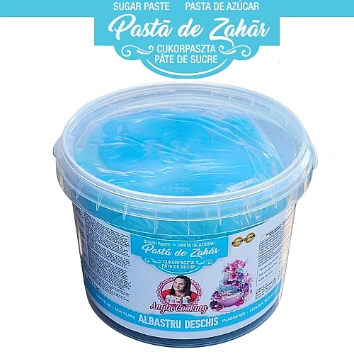  Pasta de Zahar PREMIUM - ALBASTRU DESCHIS - 1 kg - Anyta Cooking