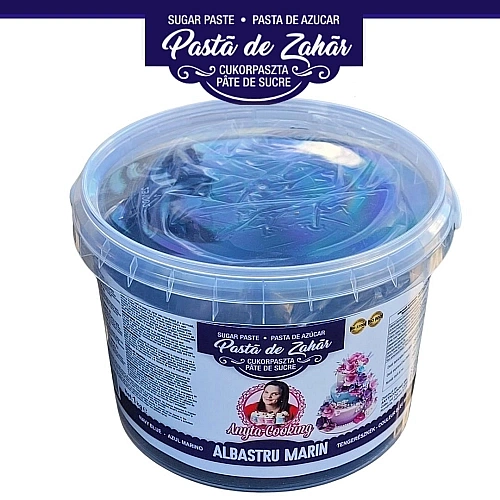 Pasta de Zahar - PREMIUM - ALBASTRU MARIN - 1 kg - Anyta Cooking