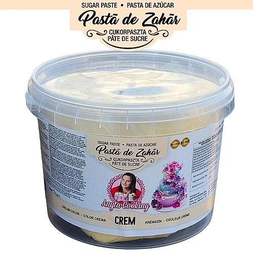 Pasta de Zahar - PREMIUM - CREM - 1 kg - Anyta Cooking 