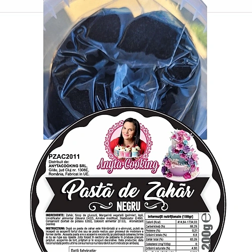  Pasta de Zahar Premium - NEAGRA - 200 gr- Anyta Cooking