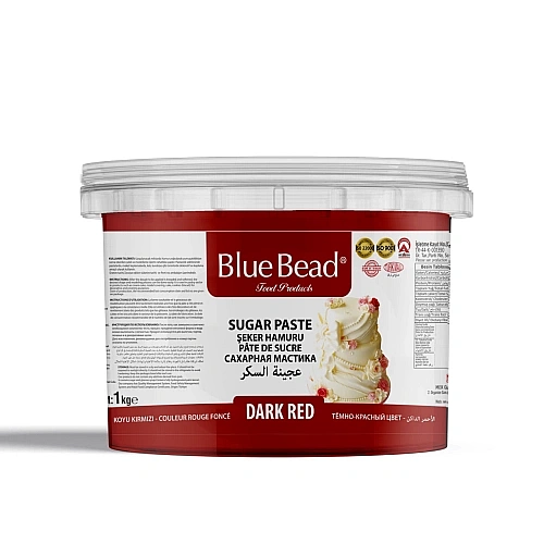Pasta de Zahar  &ndash; ROSU INCHIS - 1 kg - Blue Bead - Anyta Cooking 