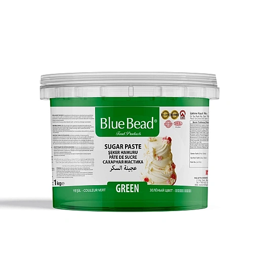 Pasta de Zahar &ndash; VERDE - 1 kg - Blue Bead - Anyta Cooking 