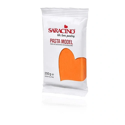 Pasta de Zahar Modelatoare - Portocaliu - 250 gr - Saracino - Anyta Cooking 