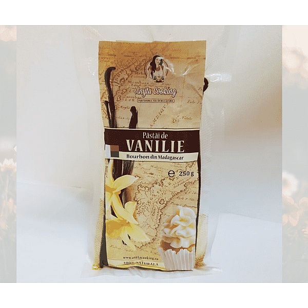 Pastaie de Vanilie Bourbon 100% naturala - 250 gr. - Anyta Cooking