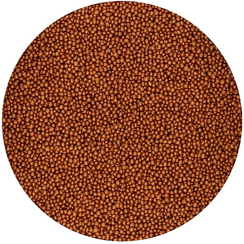 Perle / Perlute din zahar 1,5mm &ndash; NONPAREILS GOLD &ndash; 80gr - Funcakes