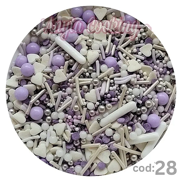 Perlute din Zahar - Mix NR28 - 60 gr - Anyta Cooking