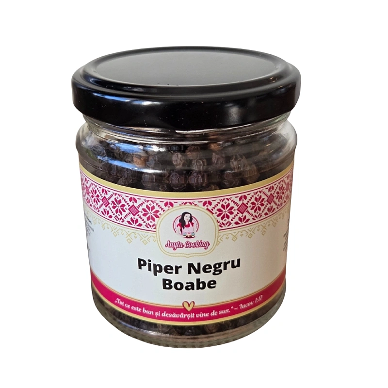 Piper Negru Boabe 90g - PREMIUM &ndash; 100% Natural - Anyta Cooking