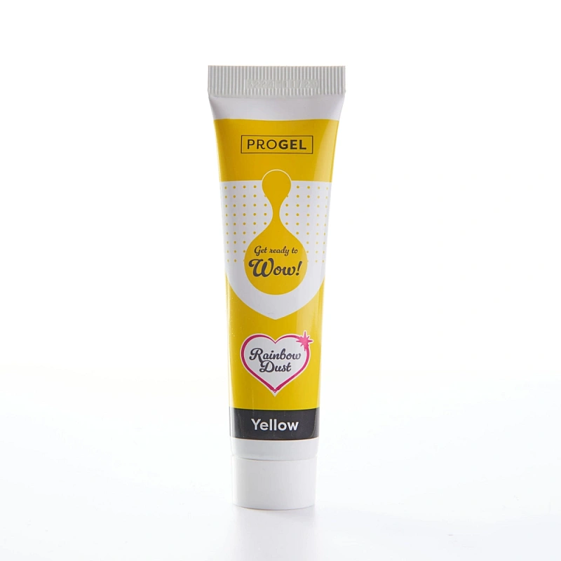 Colorant Alimentar Concentrat Gel - GALBEN / YELLOW  &ndash; 25 GR - Rainbow Dust