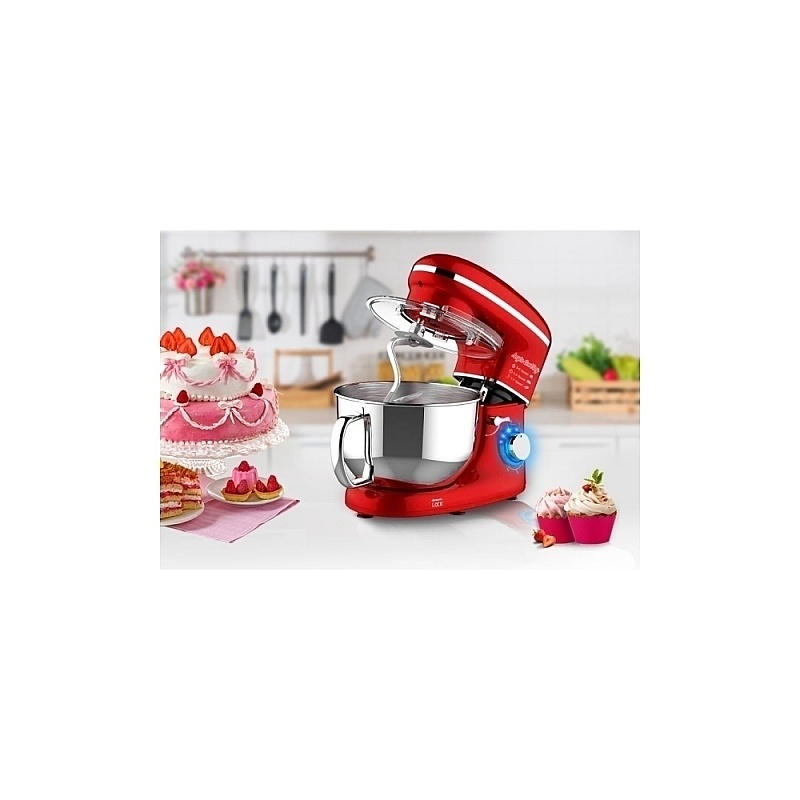 Robot de Bucătărie Mixer cu bol de 6.2 L - 2000W - Roșu - Anyta Cooking