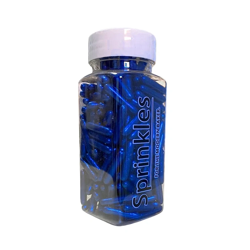 Sprinkles Rods-Decor Zahar Tije - 100 gr - Albastru - Dr Gusto