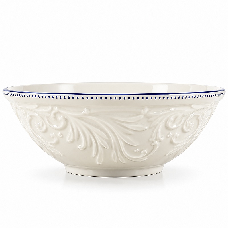 Set 24 de Farfurii de Masă, Model Vintage cu Hortensii Albastre &ndash; Anyta Cooking