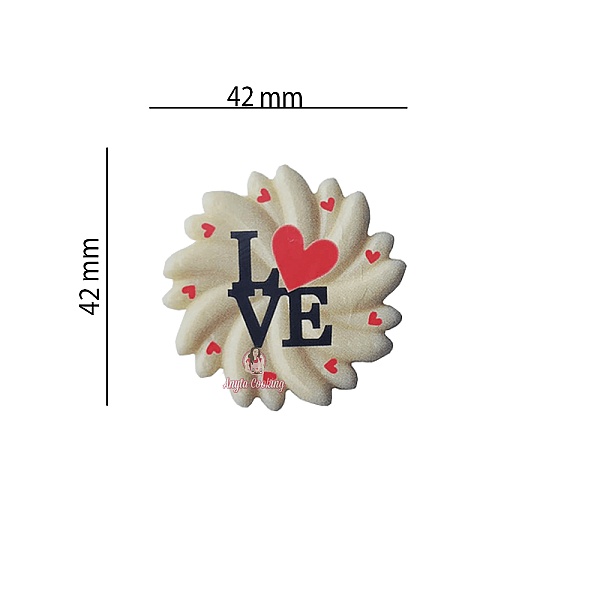 Set 240 buc decor compound - Set 192 buc decor compound - Rotund Love rosu si negru
