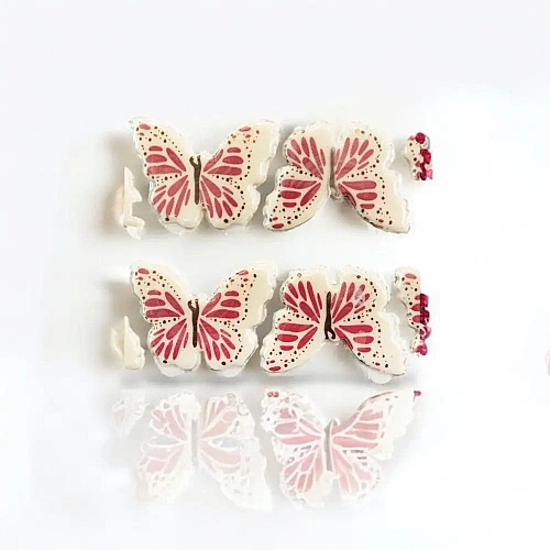 Set 288 decor ciocolata alba - Fluture Bordo - Dr Gusto