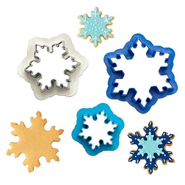 Set 3 buc Decupatoare din plastic-Frozen Star- 7 &ndash; 5 &ndash; 4cm- Decora