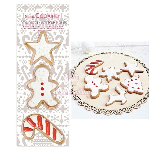 Set 3 decupatoare Tarta Dulce &ndash; Scrapcooking