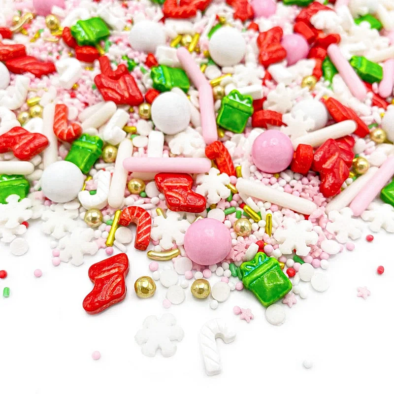 Set 3 Sprinkles de Crăciun - Christmas Favorites Trio (Christmas Morning, Holly Jolly, Jingle Joy) - 3 x 90g - Happy Sprinkles