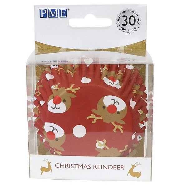Set 30 buc Forma de copt -Ren de Craciun-7,4cm-PME