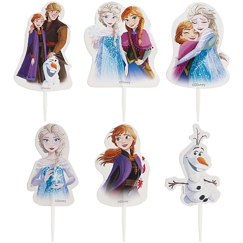 Set 30 buc Toppere Tort din hartie &ndash; Frozen &ndash; DeKora