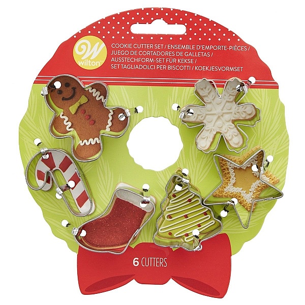 Set 6 buc Decupatoare din inox - CHRISTMAS - 5 cm -  Wilton
